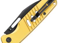 Складной нож Bestech Knives Man Vector, сталь D2, рукоять алюминий, желтый