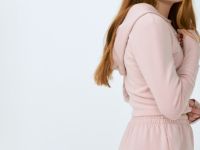 Укороченная толстовка для девочек, Розовый