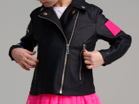 Куртка кожаная для девочек
