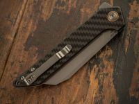 Складной нож CJRB Rampart, сталь D2, Carbon Fiber