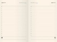 Ежедневник недатированный "Lite book" А5 136 л 70 г, искус. кожа, Голубой