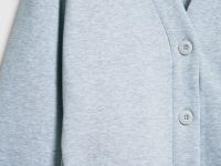 Кардиган с вышивкой, Серый