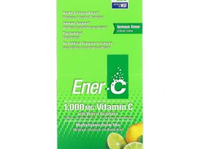 Ener-C, витамин C, смесь для приготовления мультивитаминного напитка со вкусом лайма и лимона, 1000 мг, 30 пакетиков, 9,56 г (0,3 унции) в каждом