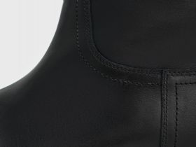 Высокие сапоги из натуральной кожи, Черный