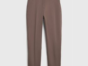 Зауженные прямые брюки, Коричневый