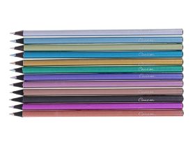 Набор карандашей цветных "Сонет" Metallic 12 цв, черное дерево