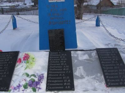 Обелиск воинам-односельчанам, погибшим в годы гражданской и Великой Отечественной войн