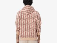 Мужская флисовая толстовка - худи Lacoste Monorgam