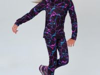 Термокомплект трикот. для девочек: фуфайка (футболка) с длин. рук, брюки для эпизод. использования