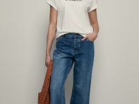 Футболка из мерсеризованного хлопка с принтом