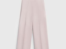 Широкие брюки со льном, Розовый