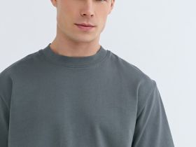 Футболка с принтом, Серый