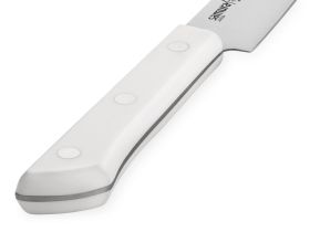 Нож кухонный для тонкой нарезки Samura "Harakiri" (SHR-0045W) 196 мм, сталь AUS-8, рукоять ABS пластик, белый