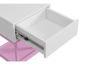 Тумба прикроватная Изи 40x56 Белый/Розовый