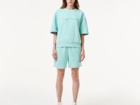 Женская толстовка Lacoste свободного кроя с коротким рукавом