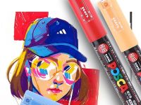 Маркер UNI "POSCA" PC-1M, 0,7 мм, наконечник пулевидный, цвет золотой