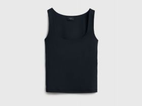 Топ с широкими бретелями, Черный