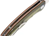 Складной нож Remette Cool Whale, сталь 14C28N, рукоять G10, черно-зеленый