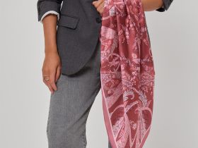 Платок шейный Divina, бордо