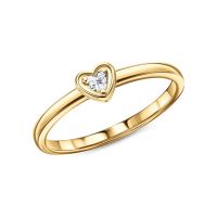 Серебряное кольцо с фианитами