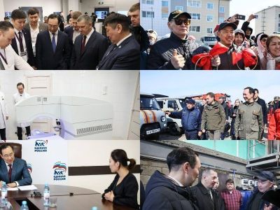 Подготовка к паводку, поездки в районы, встречи с населением: обзор работы главы Якутии за апрель