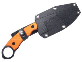 Туристический нож Sanrenmu Orange S768-4, сталь 12C27, рукоять G10, оранжевый/черный