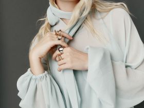 Платье мини с рюшами, Зеленый