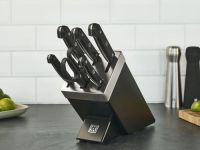 Zwilling Набор из 5 ножей с ножницами и затачивающим блоком черный Gourmet Zwilling