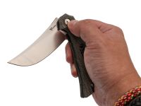 Складной нож Reate PL-7 сатин, сталь Nitro-V, рукоять микарта, черный