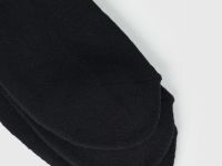 Носки в рубчик, 3 пары, Черный