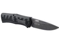 Полуавтоматический складной нож Ruger® Knives Crack-Shot™ Compact, Ken Steigerwalt Design, лезвие Blackwashed Plain 8Cr13MOV, рукоять термопластик/резина