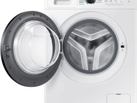 Стиральная машина Samsung Узкая Ecobubble, 6.5 кг белый