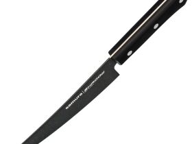 Поварской кухонный шеф-нож Samura Shadow 16.6 см, сталь Aus 8, сталь AUS-8, рукоять ABS-Пластик