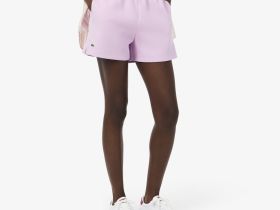 Женские хлопковые шорты Lacoste из пике