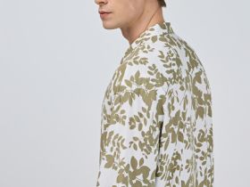 Рубашка с принтом, Желтый