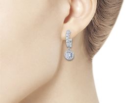 Серьги из белого золота э4712сг04201517
