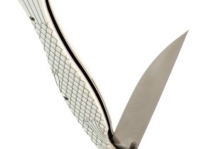 Складной нож Reptilian "Лаврак", сталь VG10, рукоять G10, белый