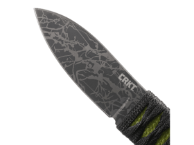 Нож с фиксированным клинком CRKT Akari, сталь 8Cr13MoV, рукоять паракорд