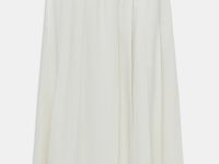 Плиссированная юбка миди на резинке