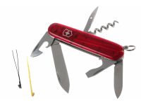 Нож перочинный Victorinox Spartan, сталь X55CrMo14, рукоять Cellidor®, полупрозрачный красный, 12 функций, 91мм
