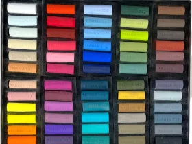 Набор пастели сухая Гамма, 60 цветов, картон.упак.