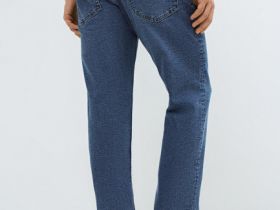 Зауженные джинсы, Синий