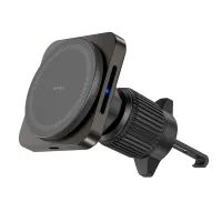 Автомобильный держатель Wiwu CH-318 MagSafe 15W в воздуховод для смартфона (Black)