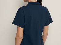 Поло приталенного силуэта с вышивкой