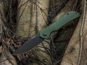 Нож складной Ruike P123-MG, сталь 14C28N, рукоять микарта, зеленый