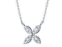 Колье из белого золота с бриллиантами э4701кл04194500