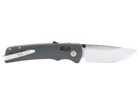 Полуавтоматический складной нож SOG Flash AT Urban Grey, сталь D2, рукоять GRN, серый