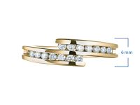 Классическое кольцо из желтого золота с бриллиантами э0301кц06105300