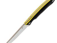 Нож Коршун Техно малый, сталь VG-10, рукоять G10 черно-желтый