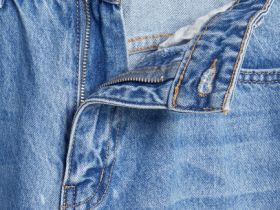 Укороченные джинсы Straight, Голубой